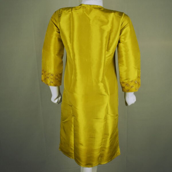 Girls Fancy Shirt-Yellow - Image 2