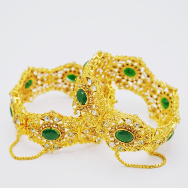 Bridal Kangan Golden Green - Image 2