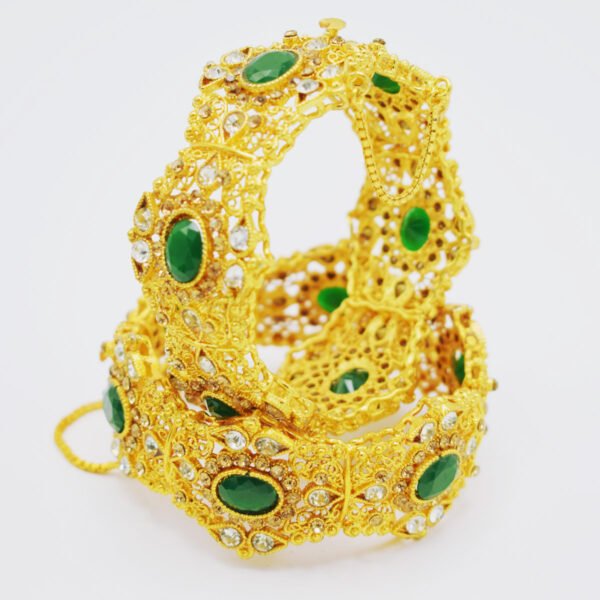 Bridal Kangan Golden Green - Image 3