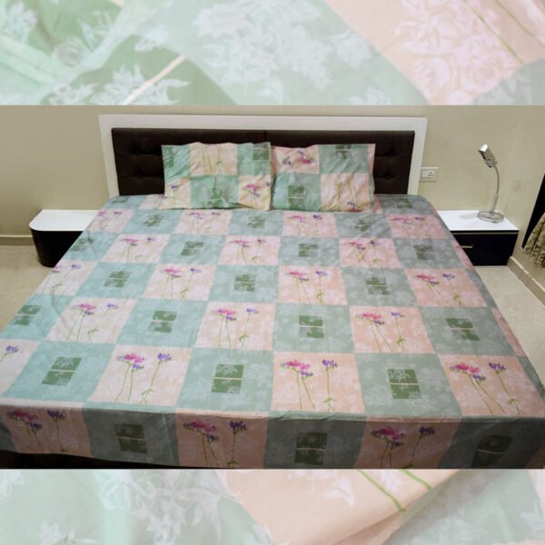 Double Bed Sheet SeaGreen - Image 4