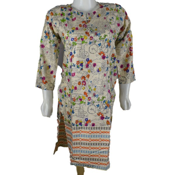 White Kurti - Medium - Image 3