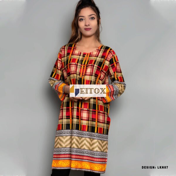 Checkered Kurti - Medium