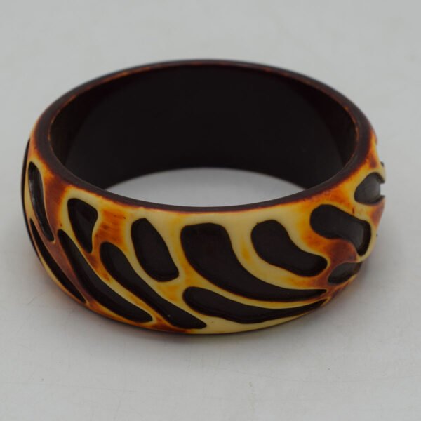 Wooden Leopard Print Kangan