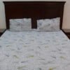 King Size Double Bedsheet Abstract Leaves